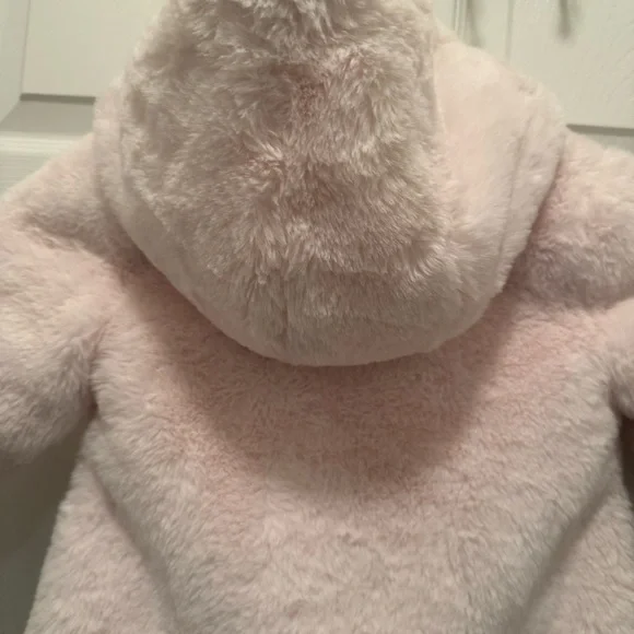 Kids Pink and White Puffer Jacket - Picture 6 of 14